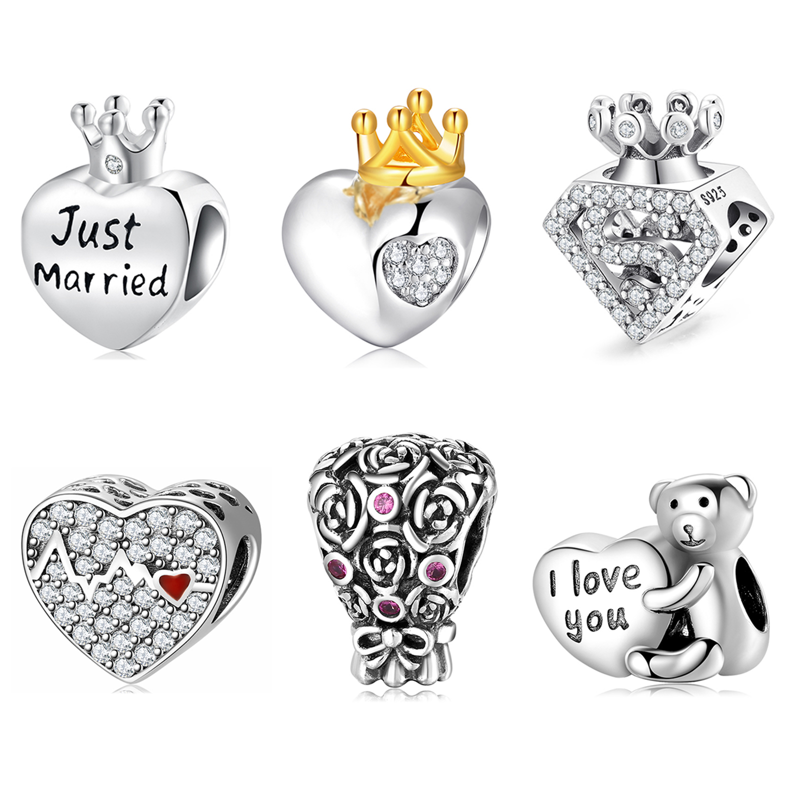 Hot Original 925 Sterling Silver flower Crown Perfume Bottle Charms Beads for Jewelry Making fit Original Mikiwuu Charm Bracelet Q0531
Hot Original 925 Sterling Silver flower Crown Perfume Bottle Charms Beads for Jewelry Making fit Original Mikiwuu Charm Bracelet Q0531