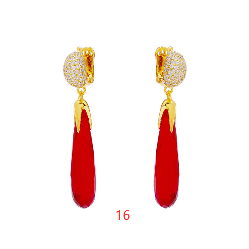 fashion sunglasses earrings color stone crystal earring water drop eggplant sparkle diamond earrings gold jewelry women pendant earring, Golden
fashion sunglasses earrings color stone crystal earring water drop eggplant sparkle diamond earrings gold jewelry women pendant earring, Golden