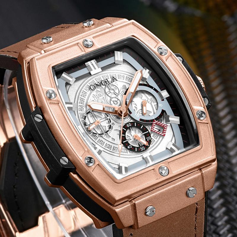 Wristwatches ONOLA Tonneau Square Automatic Mechanical Watch Man Unique Wrist Fashion Casual Classic Designer Male, On6813 black-rose
Wristwatches ONOLA Tonneau Square Automatic Mechanical Watch Man Unique Wrist Fashion Casual Classic Designer Male, On6813 black-rose