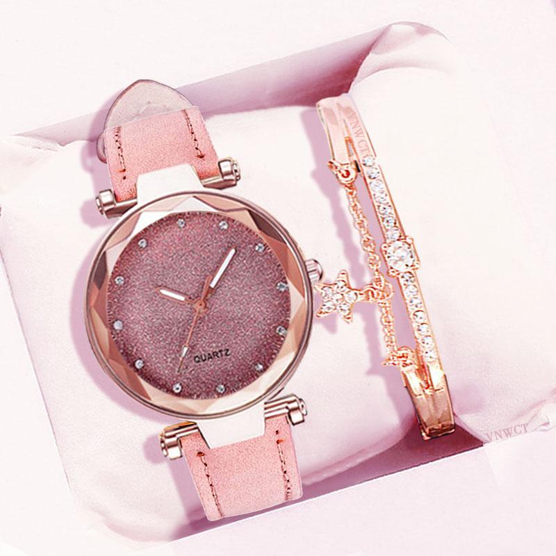 Wristwatches Women Starry Sky Watch Bracelet Luxury Diamond Watches Ladies Casual Leather Band Quartz Wristwatch Female Clock Zegarek Damski, Gray
Wristwatches Women Starry Sky Watch Bracelet Luxury Diamond Watches Ladies Casual Leather Band Quartz Wristwatch Female Clock Zegarek Damski, Gray