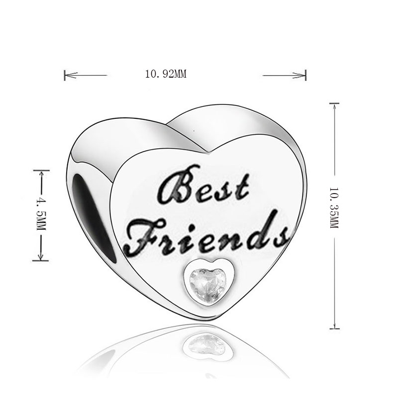 Fit Original Charm Bracelet 925 Silver Grandma Auntie Mother Best Friend Daughter Nanny Heart Bead Making Berloque 2021