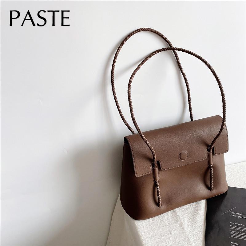 Niche Style Twisted Braid Long Handle Hand Bag High Quality Import Leather Women's Handbag Ins Vintage Commuter Tote Bags Luxury, Black
Niche Style Twisted Braid Long Handle Hand Bag High Quality Import Leather Women's Handbag Ins Vintage Commuter Tote Bags Luxury, Black