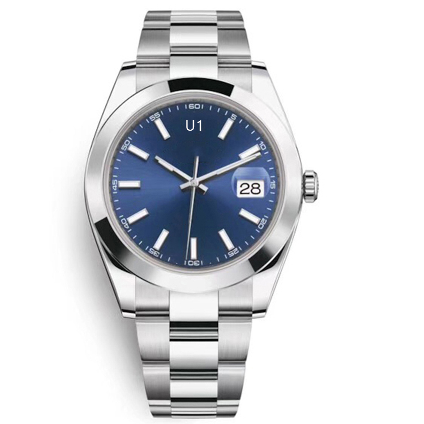 U1 ST9 Blue Dial Datejust Watch 41mm 126333 126334 Automatic Mechianical Wristwatches Oyster Strap Sapphire Movement Mens Watches, 19