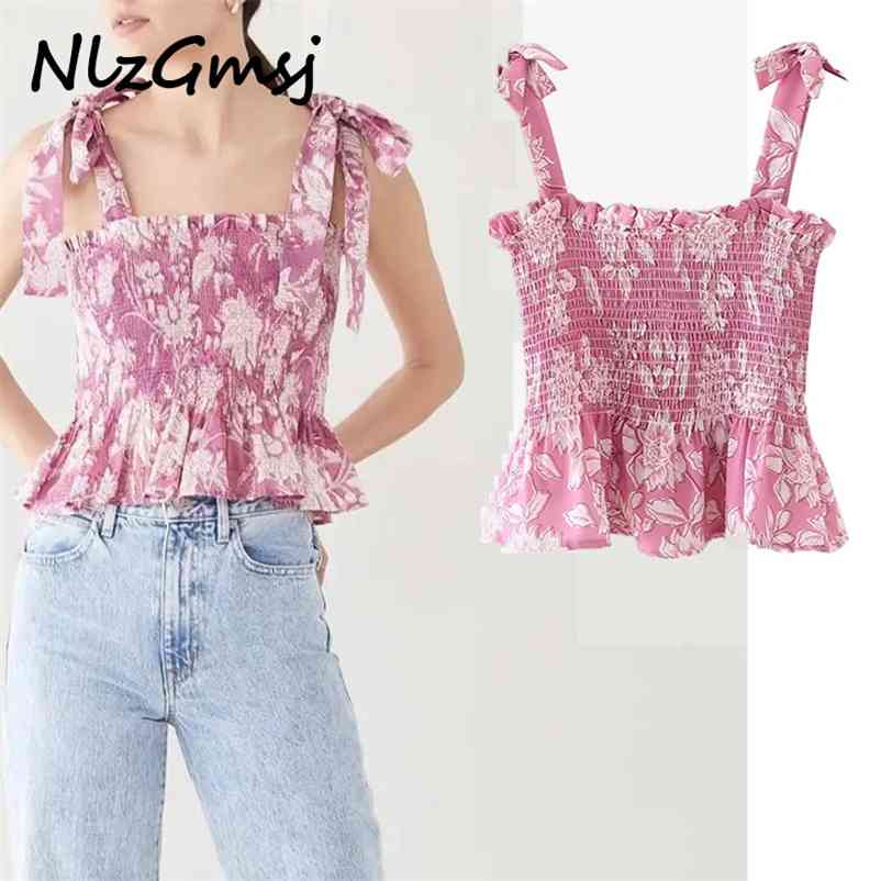 blouse Women Summer Women's Top Flower Printed Sleeveless Sling Strapless Slim Shirt Casual Retro 05 210628, As picture
blouse Women Summer Women's Top Flower Printed Sleeveless Sling Strapless Slim Shirt Casual Retro 05 210628, As picture