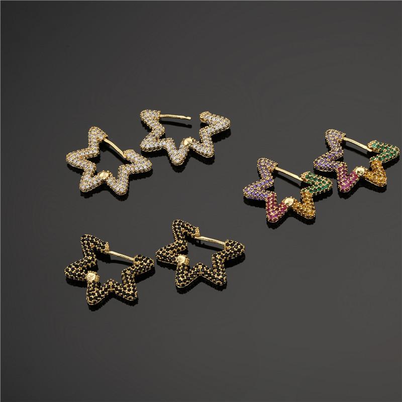 Stud Funmode Charm Star Shape Multicolor CZ Earrings For Women Wedding Party Jewelry Accessories Wholesale FE236
Stud Funmode Charm Star Shape Multicolor CZ Earrings For Women Wedding Party Jewelry Accessories Wholesale FE236