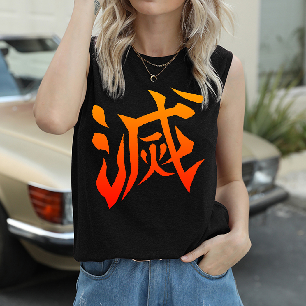 Summer Women Tank Top Sleeveless Animation Manga Pattern Printing Camis Round Neck Vest Casual Sport Loose Tees Street Wear O-neck Pullover, Black 1
Summer Women Tank Top Sleeveless Animation Manga Pattern Printing Camis Round Neck Vest Casual Sport Loose Tees Street Wear O-neck Pullover, Black 1