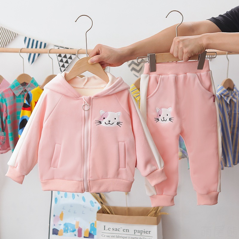 2021 New Winter Thickening Veet Kids Cartoon Baby Girl Clothes Long Sleeve Hoodie Tops+pants Children's Clothing 1-5years Ab0i, Yellow
2021 New Winter Thickening Veet Kids Cartoon Baby Girl Clothes Long Sleeve Hoodie Tops+pants Children's Clothing 1-5years Ab0i, Yellow