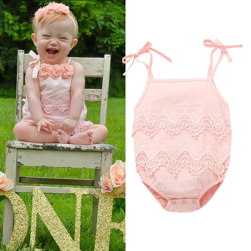 Rompers IMCUTE Baby Girls Strap Bodysuit Summer Sleeveless Crochet Lace Pattern Romper One-Piece Clothes, As pic
Rompers IMCUTE Baby Girls Strap Bodysuit Summer Sleeveless Crochet Lace Pattern Romper One-Piece Clothes, As pic