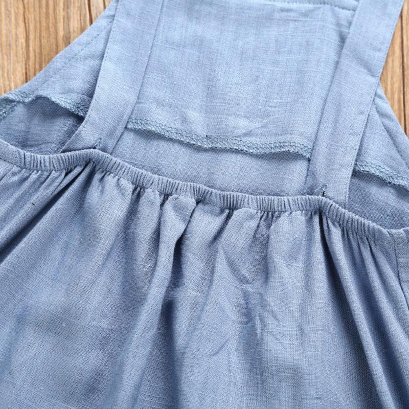 New Casual Baby Clothes Summer Newborn Infant Baby Girl Boy Sleeveless Gallus Romper Jumpsuit Set Overalls For Children