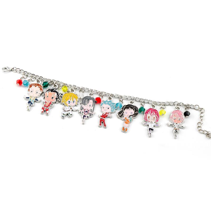 Link, Chain The Seven Deadly Sins Meliodas Elizabeth Liones Charm Bracelet Escanor Lion Merlin Boar Gowther Goat King Ban Jewelry