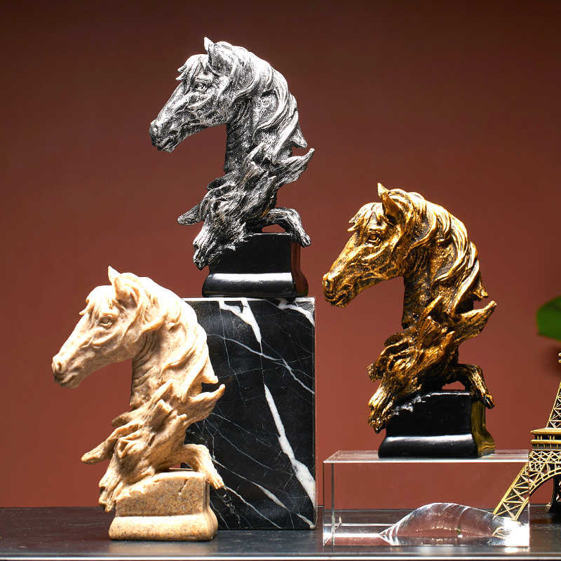 Chinese Style Retro Resin Horse Sculpture Modern Home Decoration Accessories Statue Art Miniature Statue Home Office Desk Decor Q0525
Chinese Style Retro Resin Horse Sculpture Modern Home Decoration Accessories Statue Art Miniature Statue Home Office Desk Decor Q0525