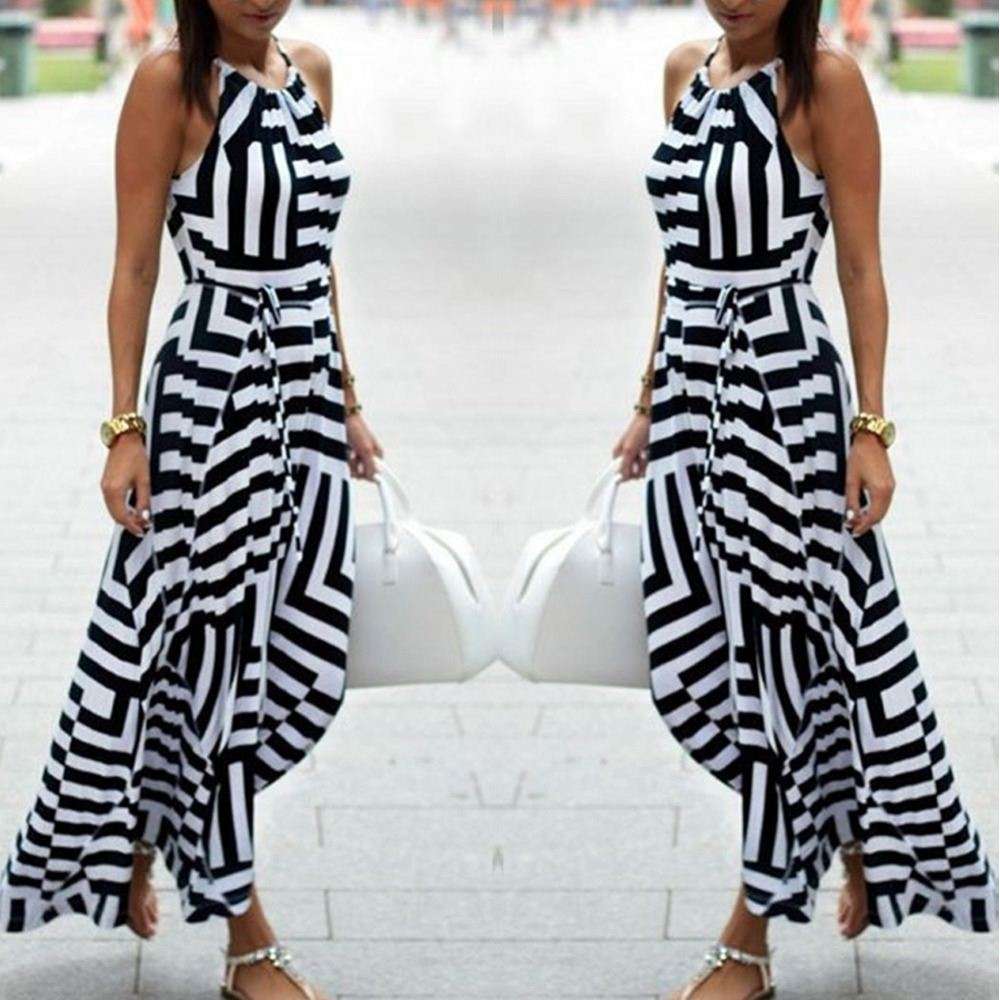 HOT New Womens Sexy Bandage Celebrity Long Maxi Dress Ladies Summer Casual Boho Stripe Chiffon Silk Beach Party Halter Sun Dress, Blue
HOT New Womens Sexy Bandage Celebrity Long Maxi Dress Ladies Summer Casual Boho Stripe Chiffon Silk Beach Party Halter Sun Dress, Blue