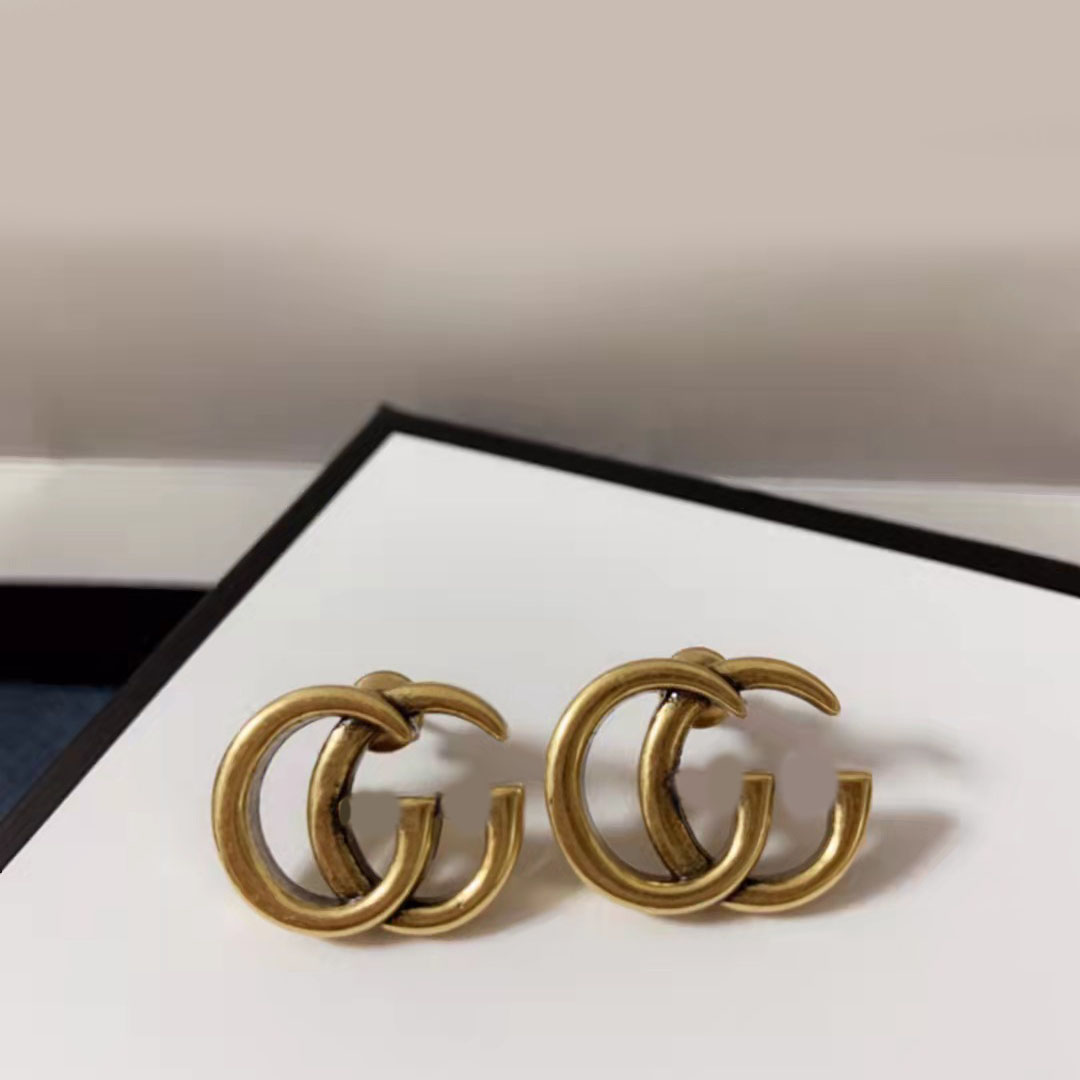 Brand Designer Classic Style Double G Letter Stud earrings aretes Ladies Fashion Simple Jewelry
Brand Designer Classic Style Double G Letter Stud earrings aretes Ladies Fashion Simple Jewelry