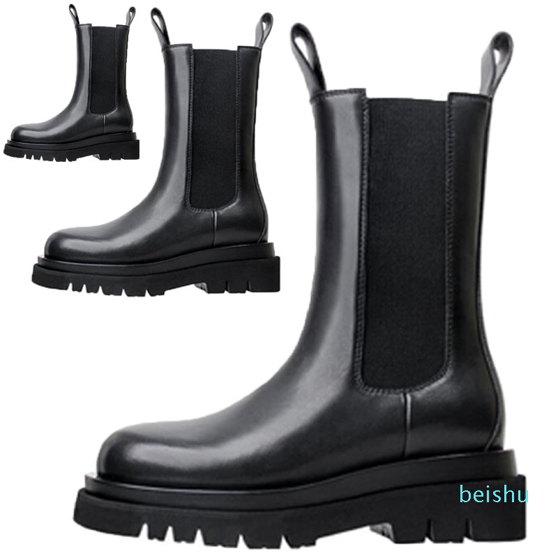 2021 Man Black+Full black soles Bottega boot Tire rubber-trimmed leather Chelsea booties Men platform chunky shoes lady Knight High-boots
2021 Man Black+Full black soles Bottega boot Tire rubber-trimmed leather Chelsea booties Men platform chunky shoes lady Knight High-boots