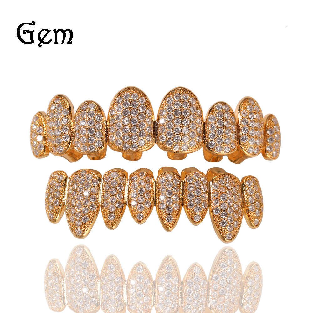 Hiphop hip hop gold teeth set is another kind of irregular 8 teeth canine micro inlaid zircon teeth set
Hiphop hip hop gold teeth set is another kind of irregular 8 teeth canine micro inlaid zircon teeth set