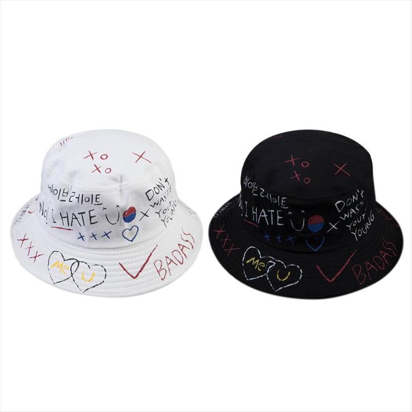 harajuku bucket hat korean letters graffiti print hip hop fisherman cap b95f, Blue;gray
harajuku bucket hat korean letters graffiti print hip hop fisherman cap b95f, Blue;gray