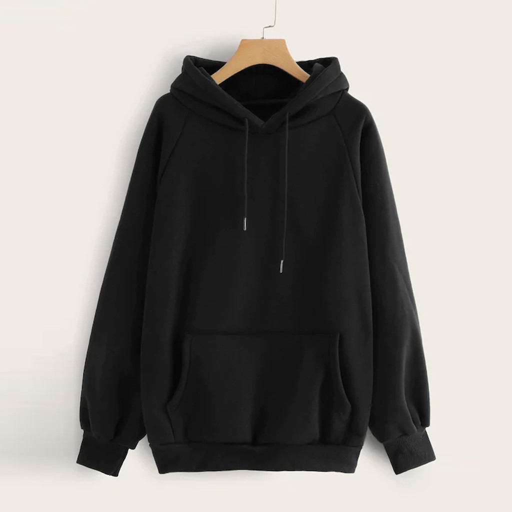 Women Hoodies Fall Casual Solid Color Hoodie Pocket Long Sleeve Pullover Sweatshirt Pastel Clothes Bluzy Damskie Z Kapturem LJ201103