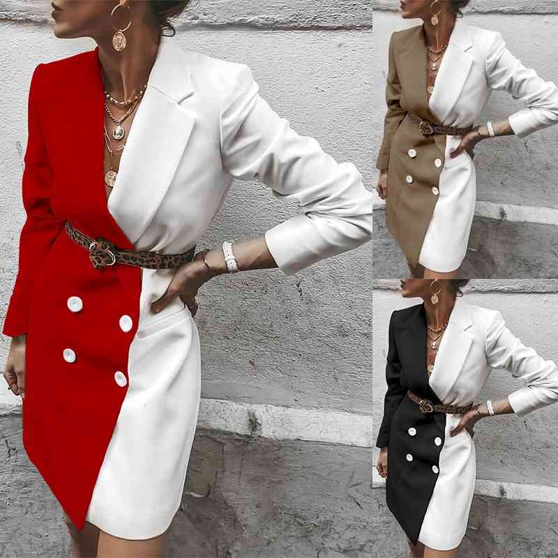 Ladies White Black Red Blazer Women Formal Long Sleeve Coat Spring Double-breasted Slim Sexy Office Wear Outwear 210603, Khaki
Ladies White Black Red Blazer Women Formal Long Sleeve Coat Spring Double-breasted Slim Sexy Office Wear Outwear 210603, Khaki