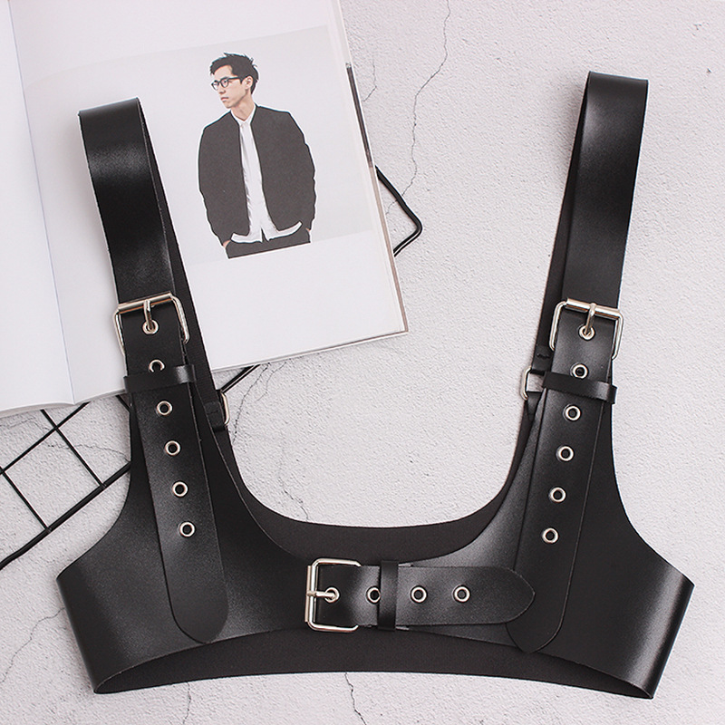2021 New Spring Summer Pu Leather Black Buckle Personality Women Wide Strap Belt Fashion Tide All-match