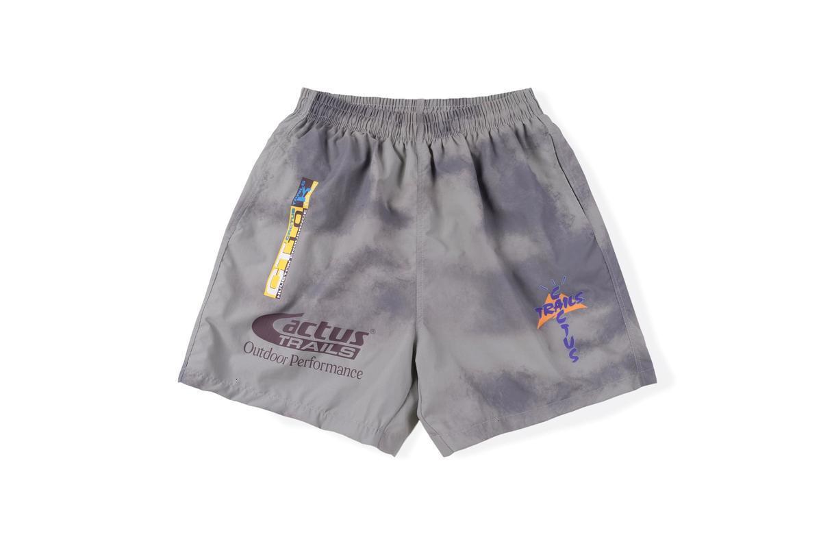 men's shorts cactus jack running trails 1:1 drawstring mesh astroworld kanye west travis scott lcwc, White;black 
men's shorts cactus jack running trails 1:1 drawstring mesh astroworld kanye west travis scott lcwc, White;black