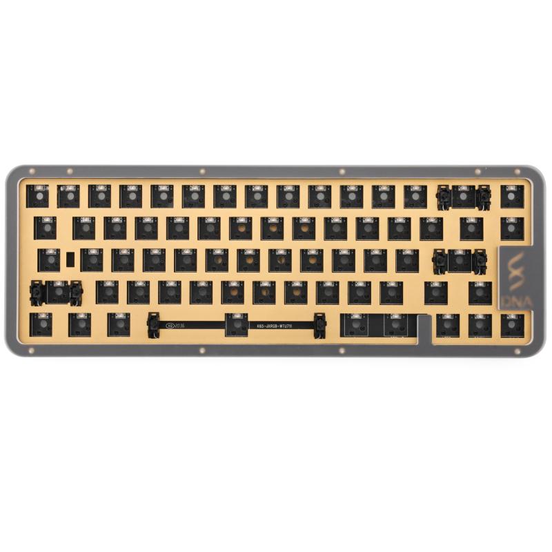 Keyboards DNA65 65% Kit Custom Mechanical Keyboard PCB CASE Swappable Switch Support Lighting Effects With RGB Led
Keyboards DNA65 65% Kit Custom Mechanical Keyboard PCB CASE Swappable Switch Support Lighting Effects With RGB Led