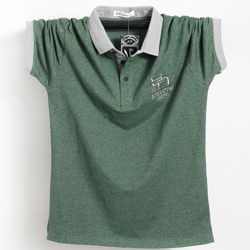 2021 New Men's Shirt, Polo Shirt with Side Stripes, of Cotton Plus Size Male Tops G9sg, Green.
2021 New Men's Shirt, Polo Shirt with Side Stripes, of Cotton Plus Size Male Tops G9sg, Green.