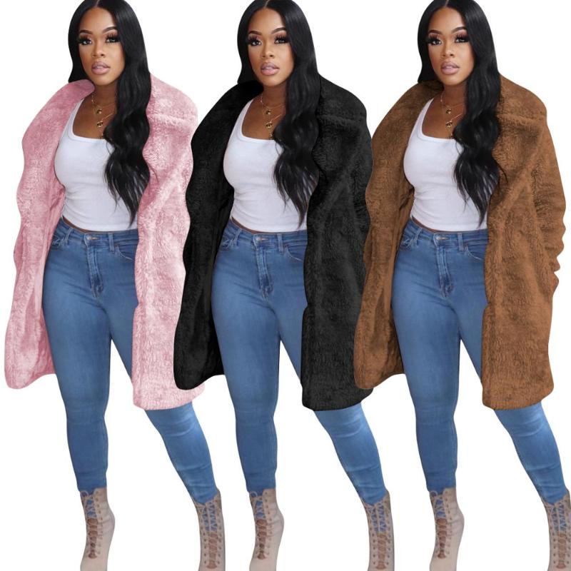 Women' Wool & Blends Women Woolen Coat Warm Long Outwear Woman Faux Lambswool Sleeve Turn Down Collar Loose Thicken Female Winter Cloth, As pic
Women' Wool & Blends Women Woolen Coat Warm Long Outwear Woman Faux Lambswool Sleeve Turn Down Collar Loose Thicken Female Winter Cloth, As pic
