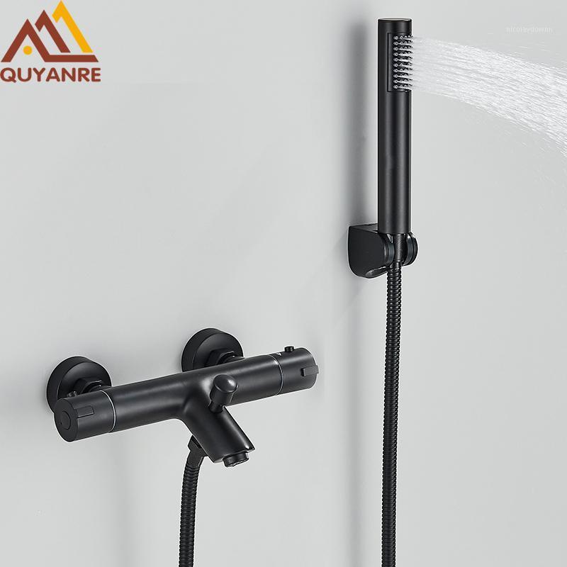 Bathroom Shower Sets Matte Black Thermostatic Faucet Mixer Tap Bath Mixing Valve Chrome Bathtub
Bathroom Shower Sets Matte Black Thermostatic Faucet Mixer Tap Bath Mixing Valve Chrome Bathtub