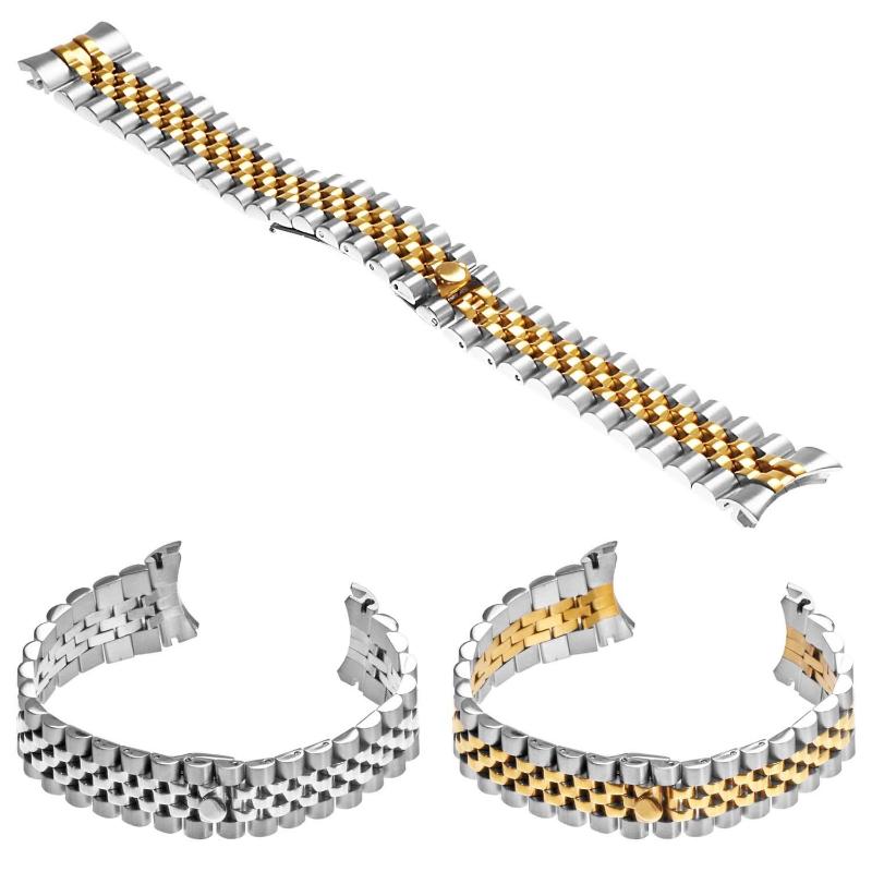 Watch Bands 316L Stainless Steel 20mm Solid Jubilee Band Bracelet Curved End Fit For DateJust
Watch Bands 316L Stainless Steel 20mm Solid Jubilee Band Bracelet Curved End Fit For DateJust