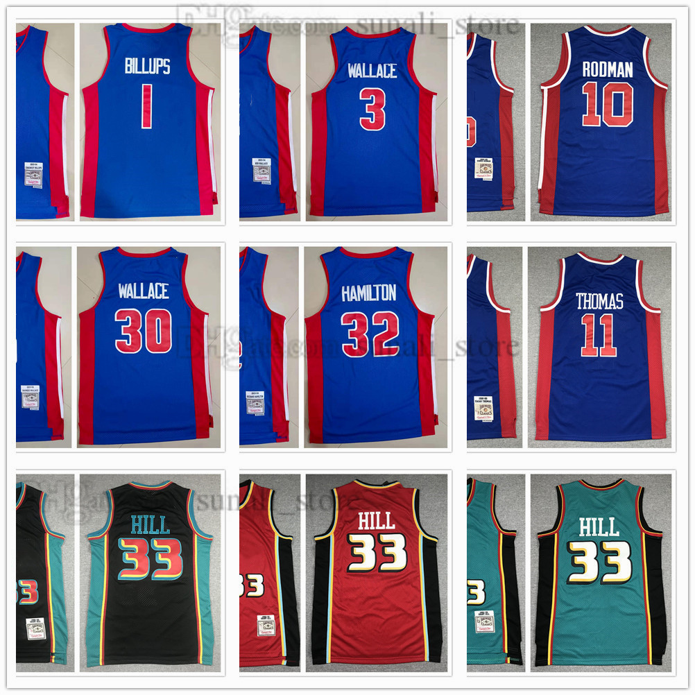 Retro Man MitchellNess Basketball Jerseys 1988-89 Dennis 10 Rodman Isiah 11 Thomas Grant 33 Hill 2003-04 Ben 3 Rasheed 30 Wallace Chauncey 1 Billups Richard 32 Hamilton, Blue
Retro Man MitchellNess Basketball Jerseys 1988-89 Dennis 10 Rodman Isiah 11 Thomas Grant 33 Hill 2003-04 Ben 3 Rasheed 30 Wallace Chauncey 1 Billups Richard 32 Hamilton, Blue