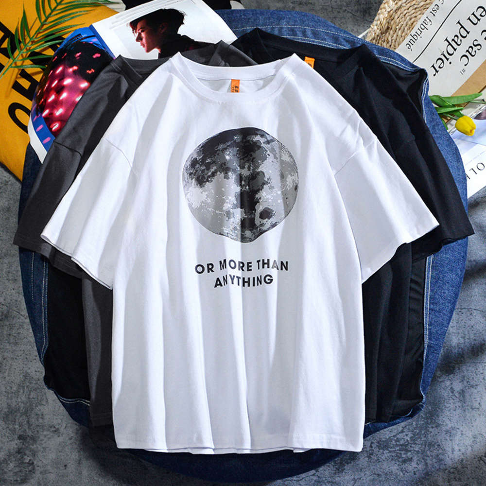 2021 spring new collarless moon drop shoulder men's and women's short sleeve loose fashion casual young couple's wear, White;black
2021 spring new collarless moon drop shoulder men's and women's short sleeve loose fashion casual young couple's wear, White;black