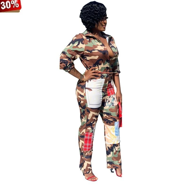 Women' Jumpsuits & Rompers Camo Jumpsuit Casual Turn-Down Collar Long Sleeve Harajuku Front Zipper Party Plus Camouflage Overalls Women, 592737028089
Women' Jumpsuits & Rompers Camo Jumpsuit Casual Turn-Down Collar Long Sleeve Harajuku Front Zipper Party Plus Camouflage Overalls Women, 592737028089