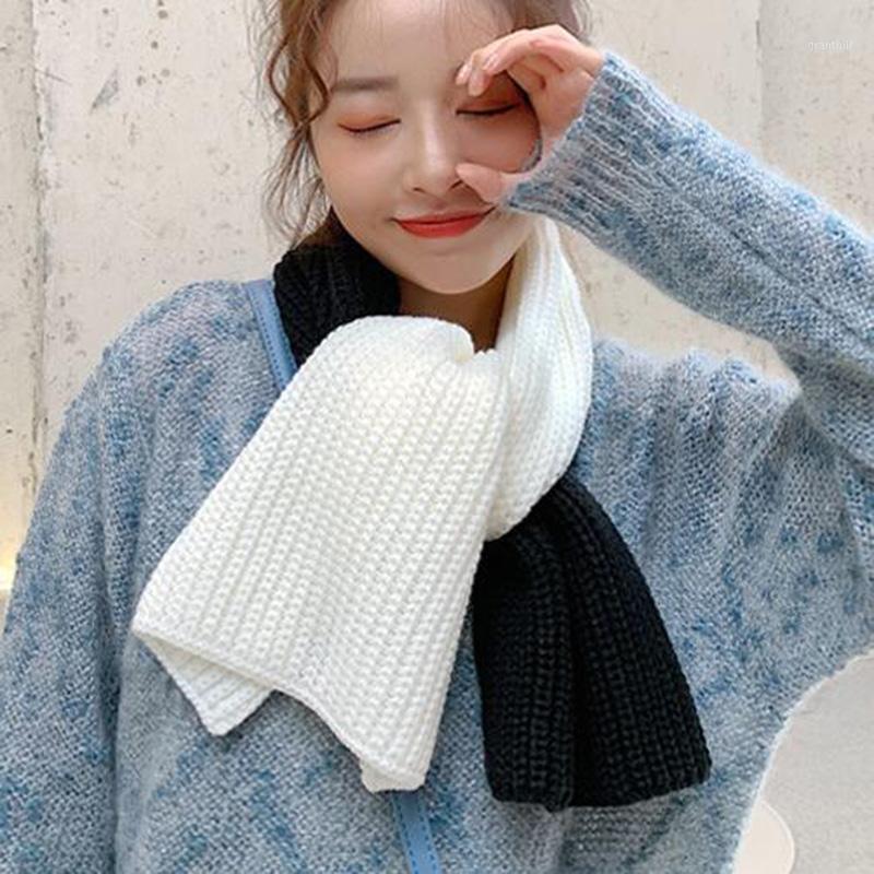 Scarves Korean Female Color Matching Woolen Thick Neck Guard Short Warm Scarf Winter Elastic Knitted Windproof False Collar Scarve O71, Blue;gray
Scarves Korean Female Color Matching Woolen Thick Neck Guard Short Warm Scarf Winter Elastic Knitted Windproof False Collar Scarve O71, Blue;gray