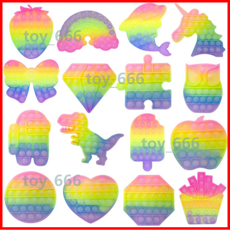 Rainbow Push Bubble Sensory Fidget Toy Autism Special Needs Stress Reliever Anxiety Relief Toys For Kids Birthday Party Gifts
Rainbow Push Bubble Sensory Fidget Toy Autism Special Needs Stress Reliever Anxiety Relief Toys For Kids Birthday Party Gifts