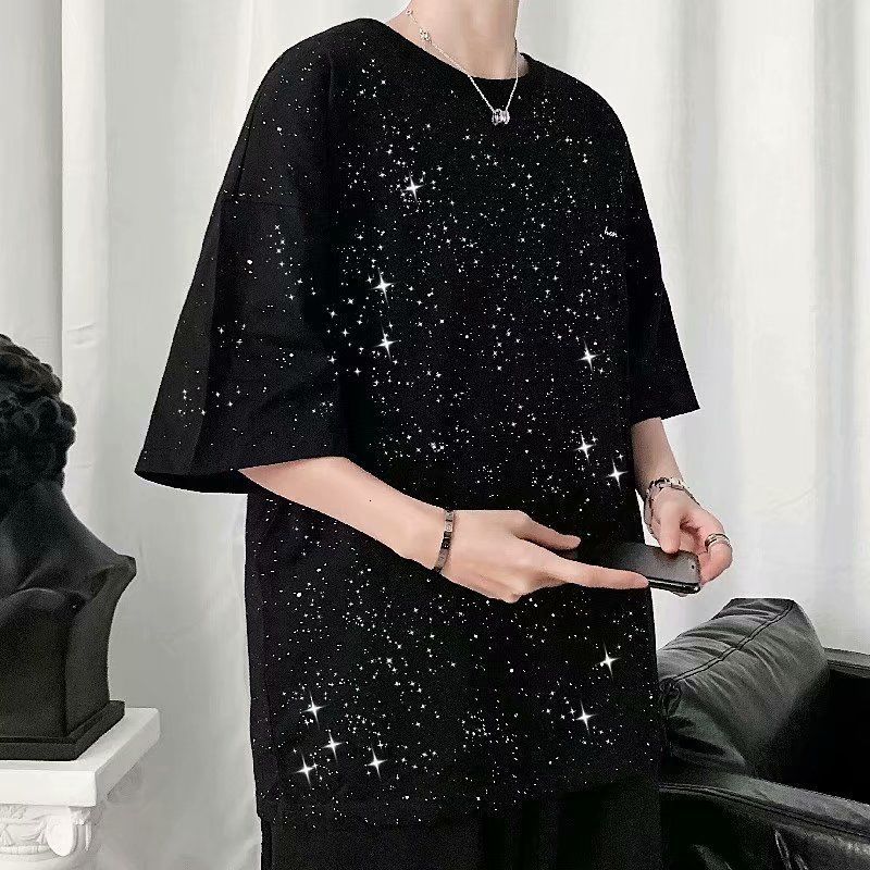 2021 New Summer Cotton Reflective t Shirt Fashion Casual O-neck T-shirt Men Streetwear Korean Loose Hip-hop Short-sleeved Tshirt Mens 61z7, Black
2021 New Summer Cotton Reflective t Shirt Fashion Casual O-neck T-shirt Men Streetwear Korean Loose Hip-hop Short-sleeved Tshirt Mens 61z7, Black