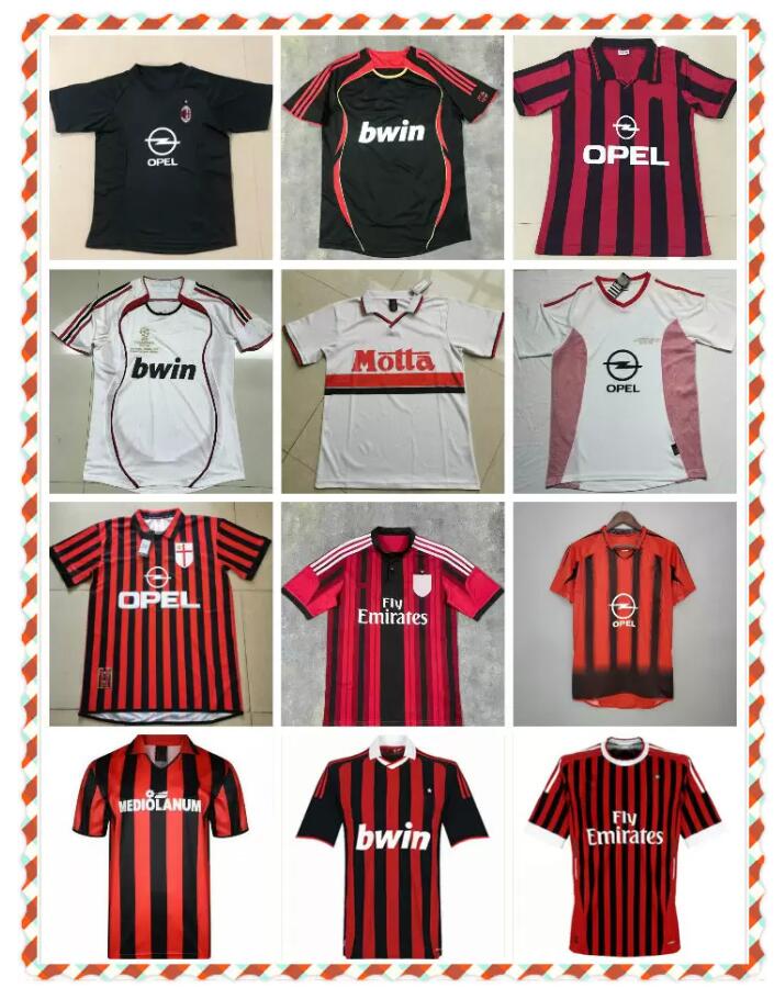 1999 2000 2001 2002 2003 AC Retro MILAN RONALDO KAKA Soccer Jersey GULLIT PIRLO VAN BASTEN BECKHAM SHEVCHENKO SAVICEVIC Football Shirt
1999 2000 2001 2002 2003 AC Retro MILAN RONALDO KAKA Soccer Jersey GULLIT PIRLO VAN BASTEN BECKHAM SHEVCHENKO SAVICEVIC Football Shirt