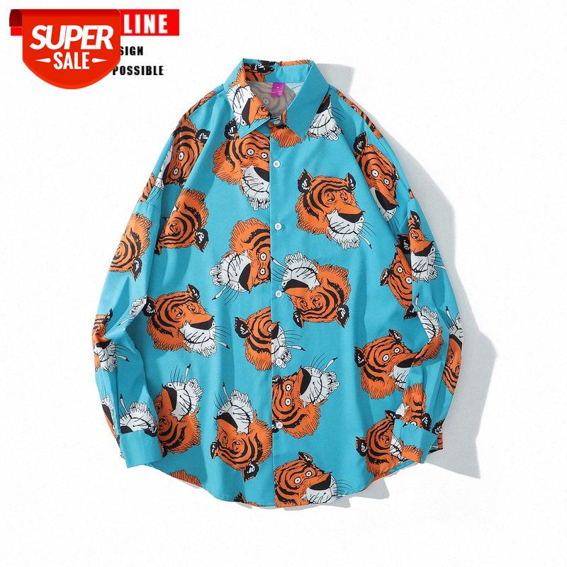 Net Red 2B Tiger Head Anime Flower Long Sleeve Shirt Men's and Women's Loose Shirts #Da7H, White;black
Net Red 2B Tiger Head Anime Flower Long Sleeve Shirt Men's and Women's Loose Shirts #Da7H, White;black
