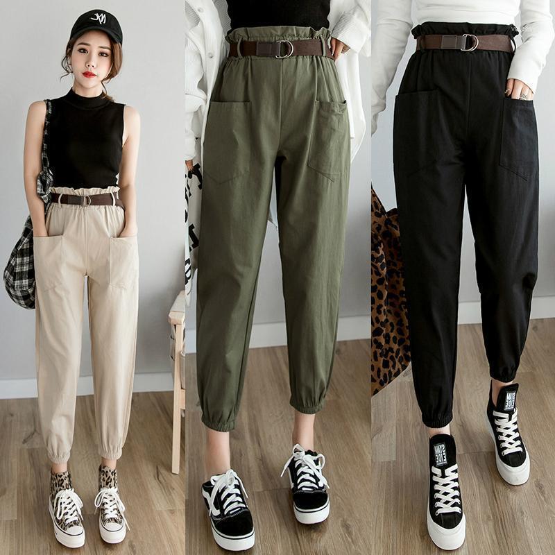 Women's Pants & Capris Women 2021 Spring Summer Fashion Female Solid High Waist Loose Harem Pant Pencil Trousers Casual Cargo Streetwear1, Black;white
Women's Pants & Capris Women 2021 Spring Summer Fashion Female Solid High Waist Loose Harem Pant Pencil Trousers Casual Cargo Streetwear1, Black;white