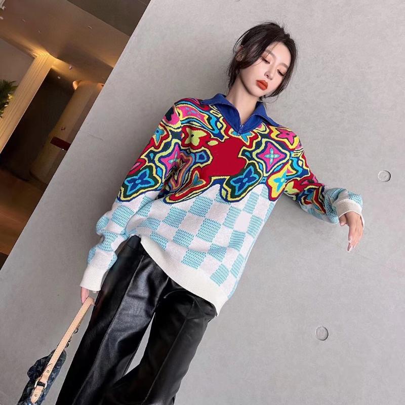 Women's Sweaters Autumn And Winter Color Blocking Letter Multifunctional Semi Zipper High Neck Long Sleeve Knitted Sweater, Creamy-white
Women's Sweaters Autumn And Winter Color Blocking Letter Multifunctional Semi Zipper High Neck Long Sleeve Knitted Sweater, Creamy-white