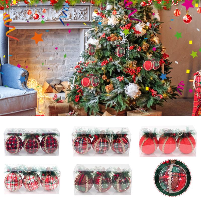 Christmas Decorations Assorted Color Balls Tree Ornaments Xmas Hanging Pendants Year 2021 Gift Noel 3PC
Christmas Decorations Assorted Color Balls Tree Ornaments Xmas Hanging Pendants Year 2021 Gift Noel 3PC