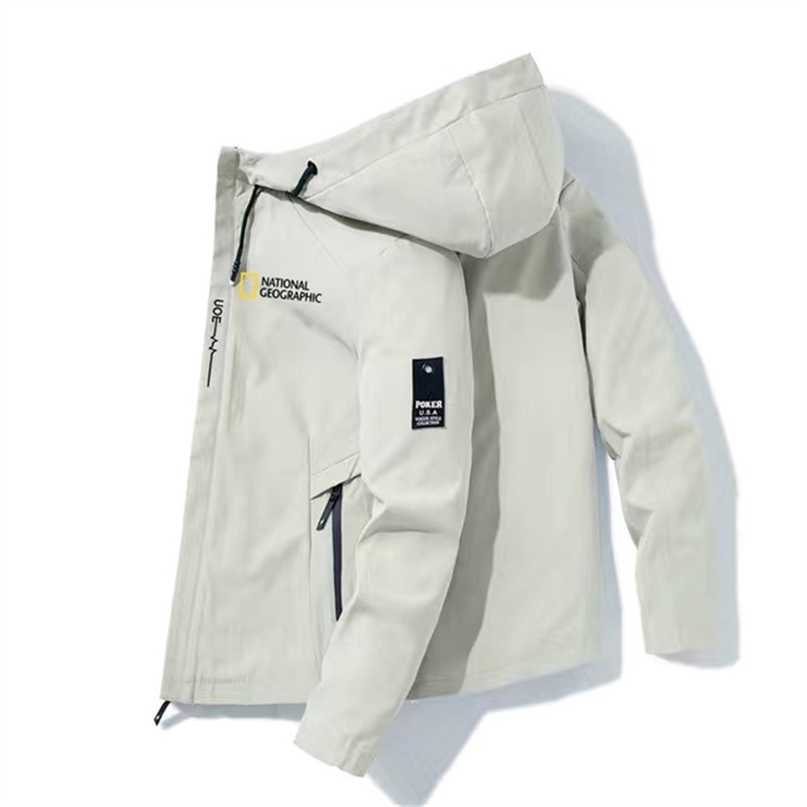 National Geographic Men's Outdoor Camping Mountaineering Jacket Breathable Waterproof Hoodie Windbreaker Adventur 211110, Khaki-h-1
National Geographic Men's Outdoor Camping Mountaineering Jacket Breathable Waterproof Hoodie Windbreaker Adventur 211110, Khaki-h-1