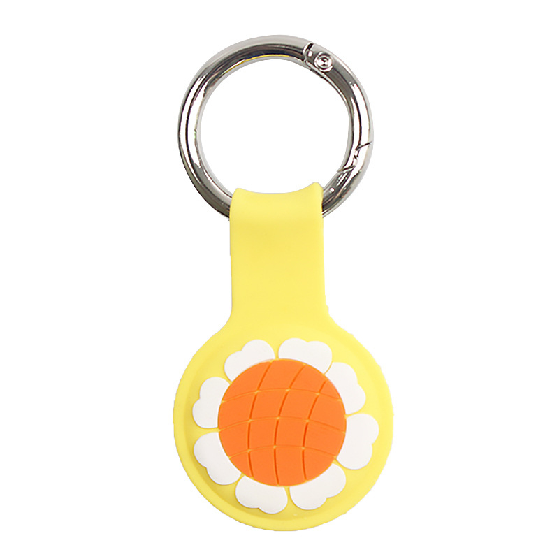 Fashion Key Chain Rings Silicone Protective Cases for Airtag Anti-lost Tracking Device Finder Tracker Locator Bags Diy Pet Dog Collar Tag Football Bas