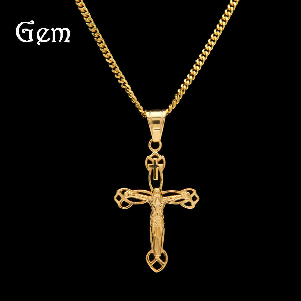 New color preserving hollow cross Jesus pendant vacuum plated stainless steel hip hop jewelry
New color preserving hollow cross Jesus pendant vacuum plated stainless steel hip hop jewelry