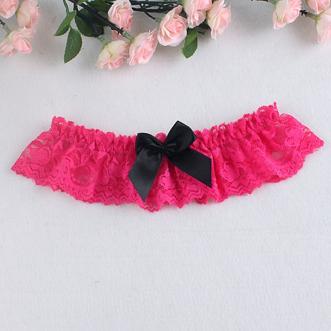 Bridal Garters accessories lace leg ring Bridal Garters black Garters bowknot flowers Wedding