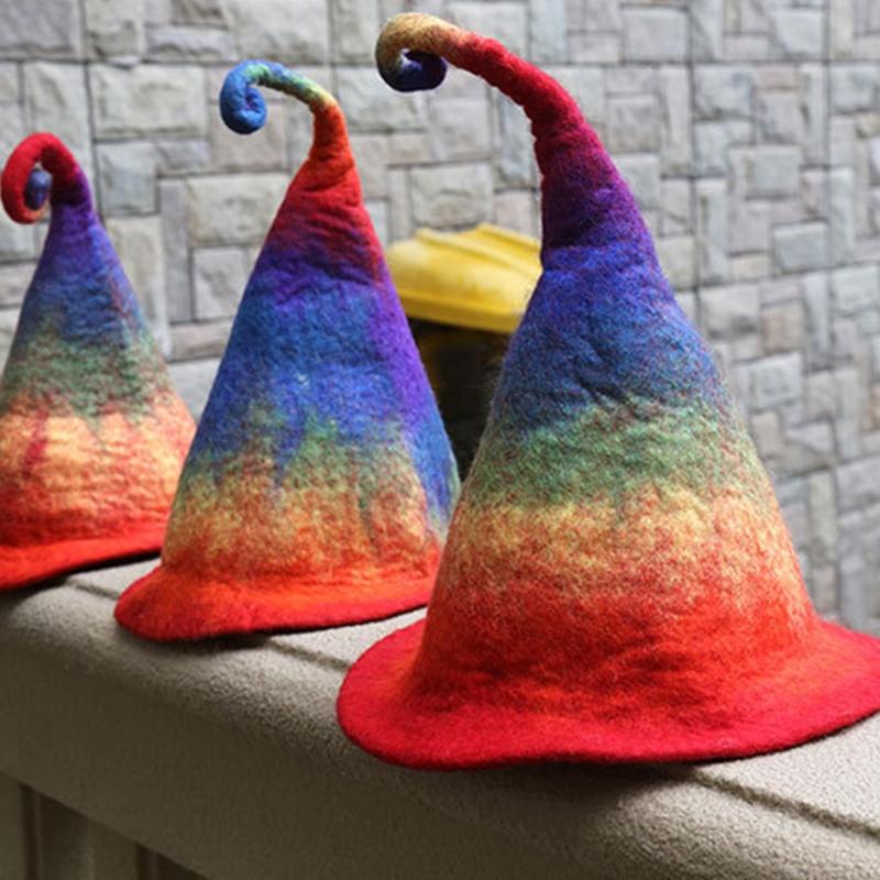 Berets Fashion Rainbow Gradient Steeple Wizard Hat Witch Creative Modern Halloween Party Fancy Dress Costume Gifts, Blue;gray
Berets Fashion Rainbow Gradient Steeple Wizard Hat Witch Creative Modern Halloween Party Fancy Dress Costume Gifts, Blue;gray