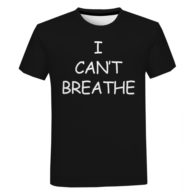 Black Lives Matter 3D Print T Shirt Men Women Fashion Casual Streetwear Tshirt Unisex I Can't Breathe George Floyd T Shirt T200614