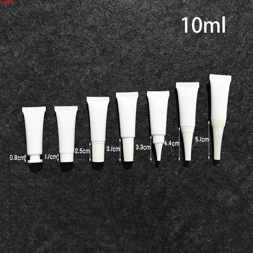 10ml White Plastic Tube Empty Cosmetic Eye Cream Bottle 10g Hand Lotion Lip Gloss Sample Packaging Container good qty
10ml White Plastic Tube Empty Cosmetic Eye Cream Bottle 10g Hand Lotion Lip Gloss Sample Packaging Container good qty