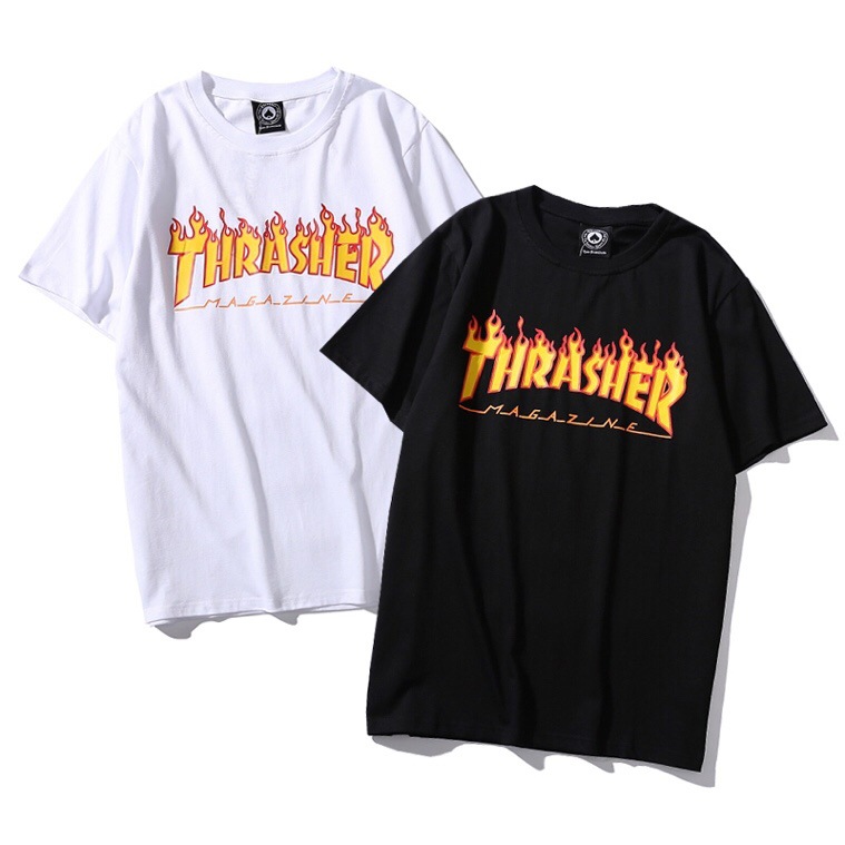 Men's T-Shirts Summer short-sleeved cotton tees couple tops loose casual flame pattern female letter printing polos M-2XL, Black
Men's T-Shirts Summer short-sleeved cotton tees couple tops loose casual flame pattern female letter printing polos M-2XL, Black