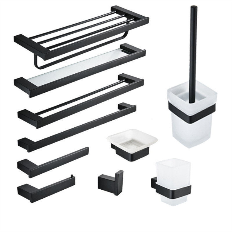 2021 New Bathroom Accessories Stainless Steel Bath Hardware Set Towel Rack,paper Toilet Brush Holder,towel Holder Matt Black Jmze
2021 New Bathroom Accessories Stainless Steel Bath Hardware Set Towel Rack,paper Toilet Brush Holder,towel Holder Matt Black Jmze