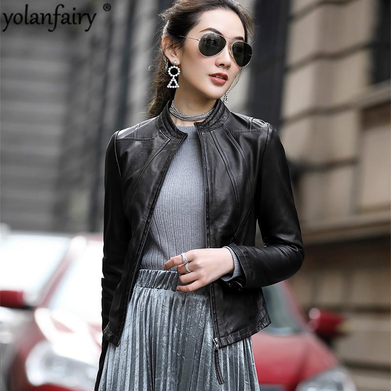 Women's Leather & Faux YOLANFAIRY Geniune Jacket Women Real Sheepskin Coats Female Spring Autumn Plus Size Outwear 2021 OT1723 MF177, Black
Women's Leather & Faux YOLANFAIRY Geniune Jacket Women Real Sheepskin Coats Female Spring Autumn Plus Size Outwear 2021 OT1723 MF177, Black